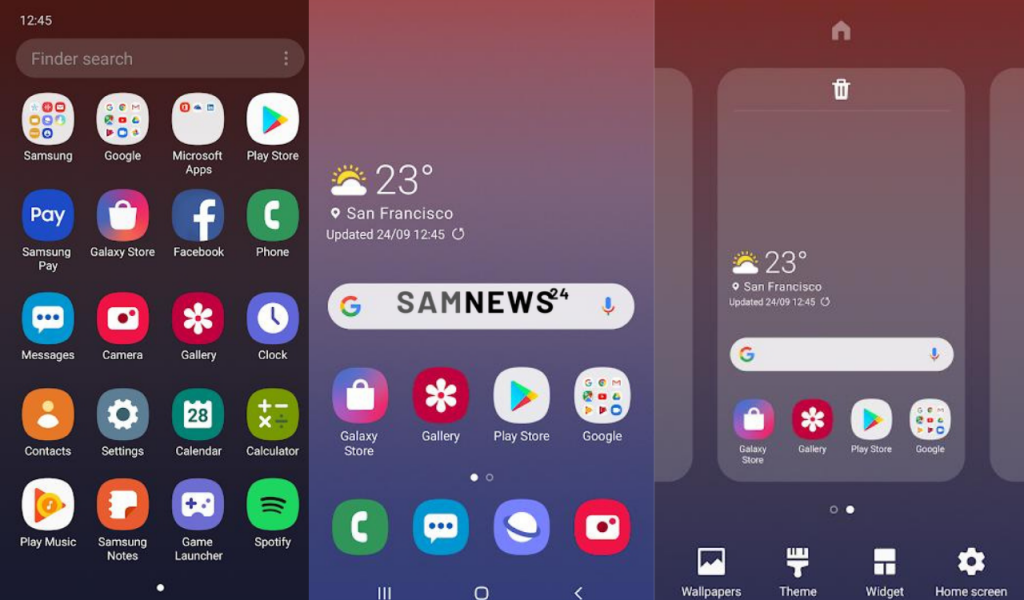 Samsung One UI Home app update