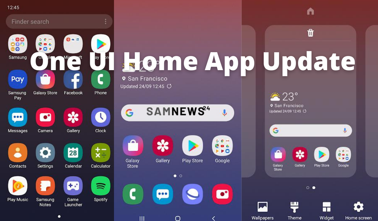 Samsung One UI Home app update 2022