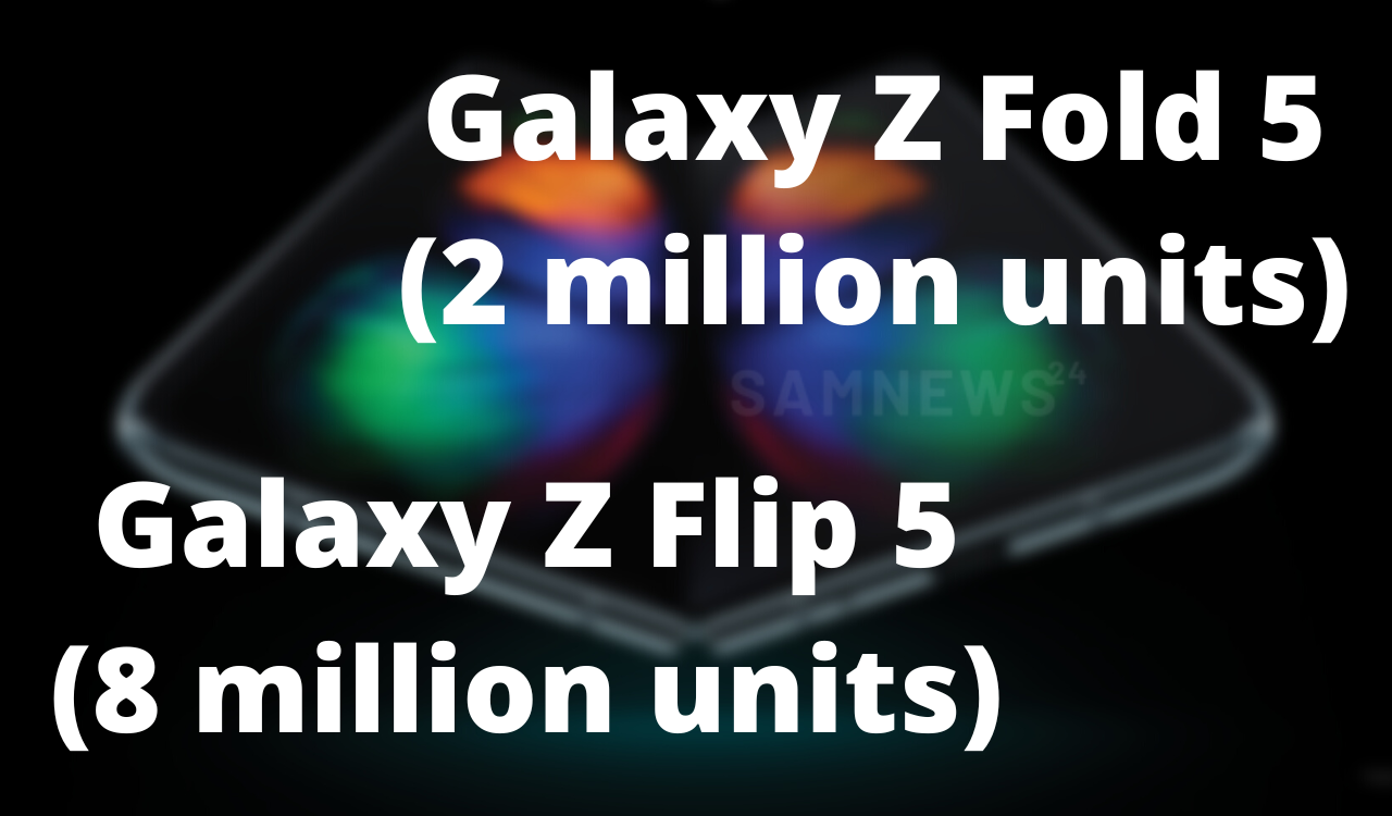 Galaxy Z Fold 5 and Z Flip 5 target shipments