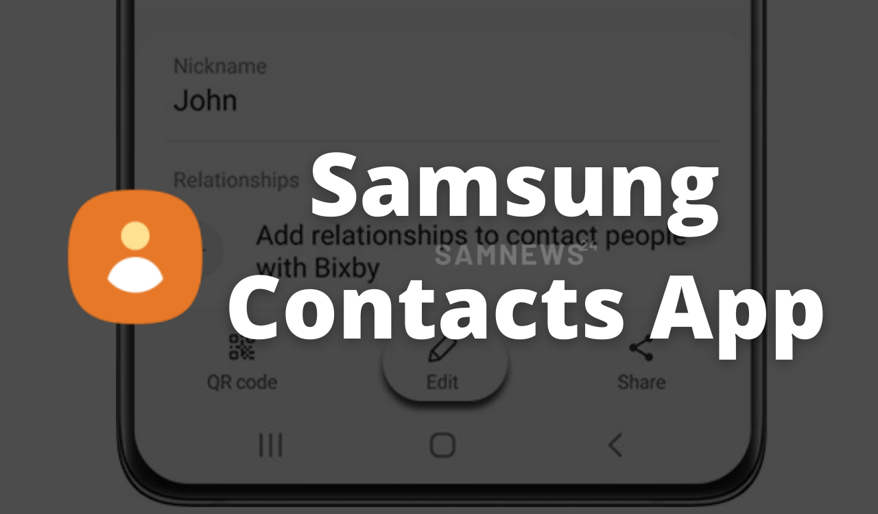 Samsung Contacts App