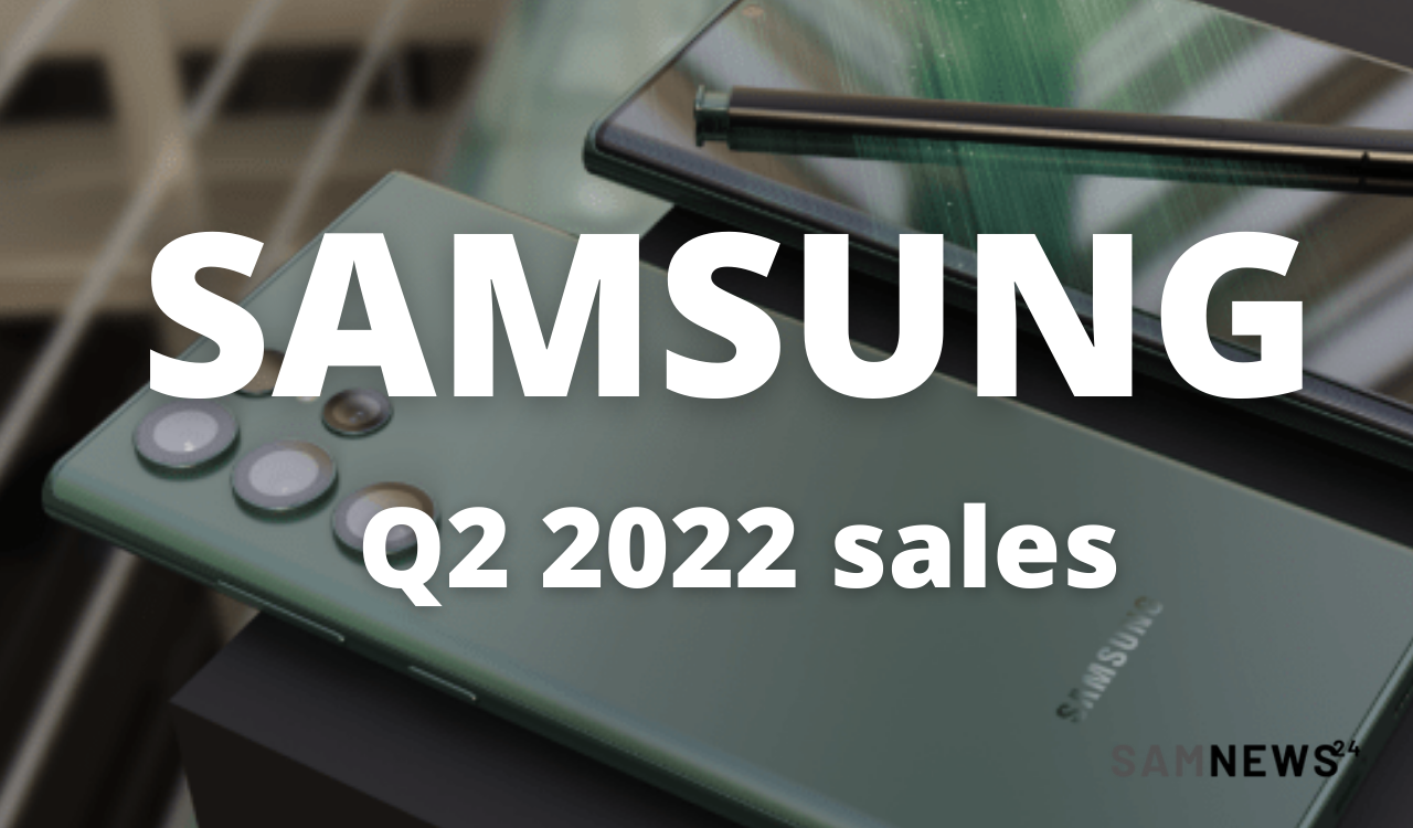 Samsung Electronics Q2 2022 sales