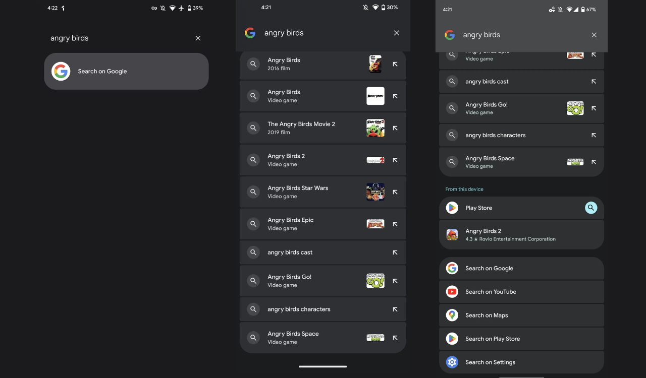 Android 13 - Pixel Launcher adds Play Store search (1)