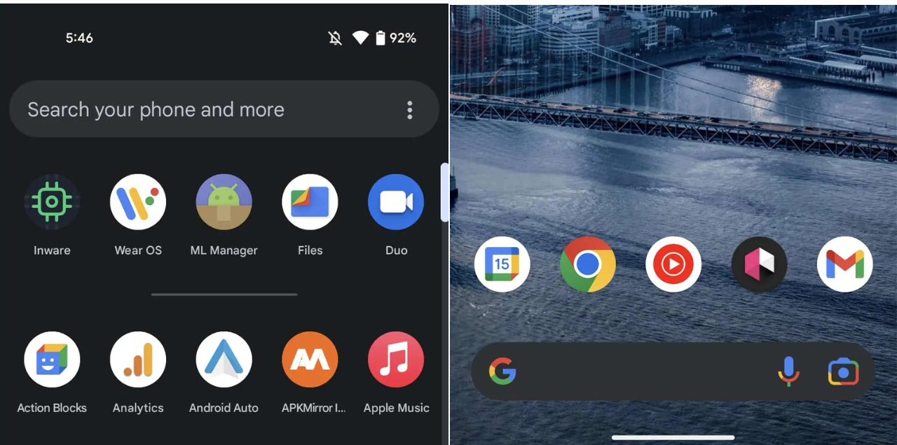 Android 13 stable Unified Pixel launcher search is not visible
