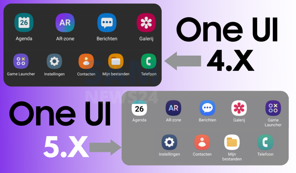 Check the new icons of Samsung One UI 5