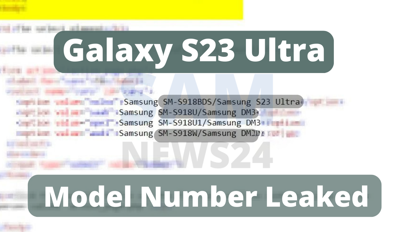 Galaxy S23 Ultra Model Number Leaked