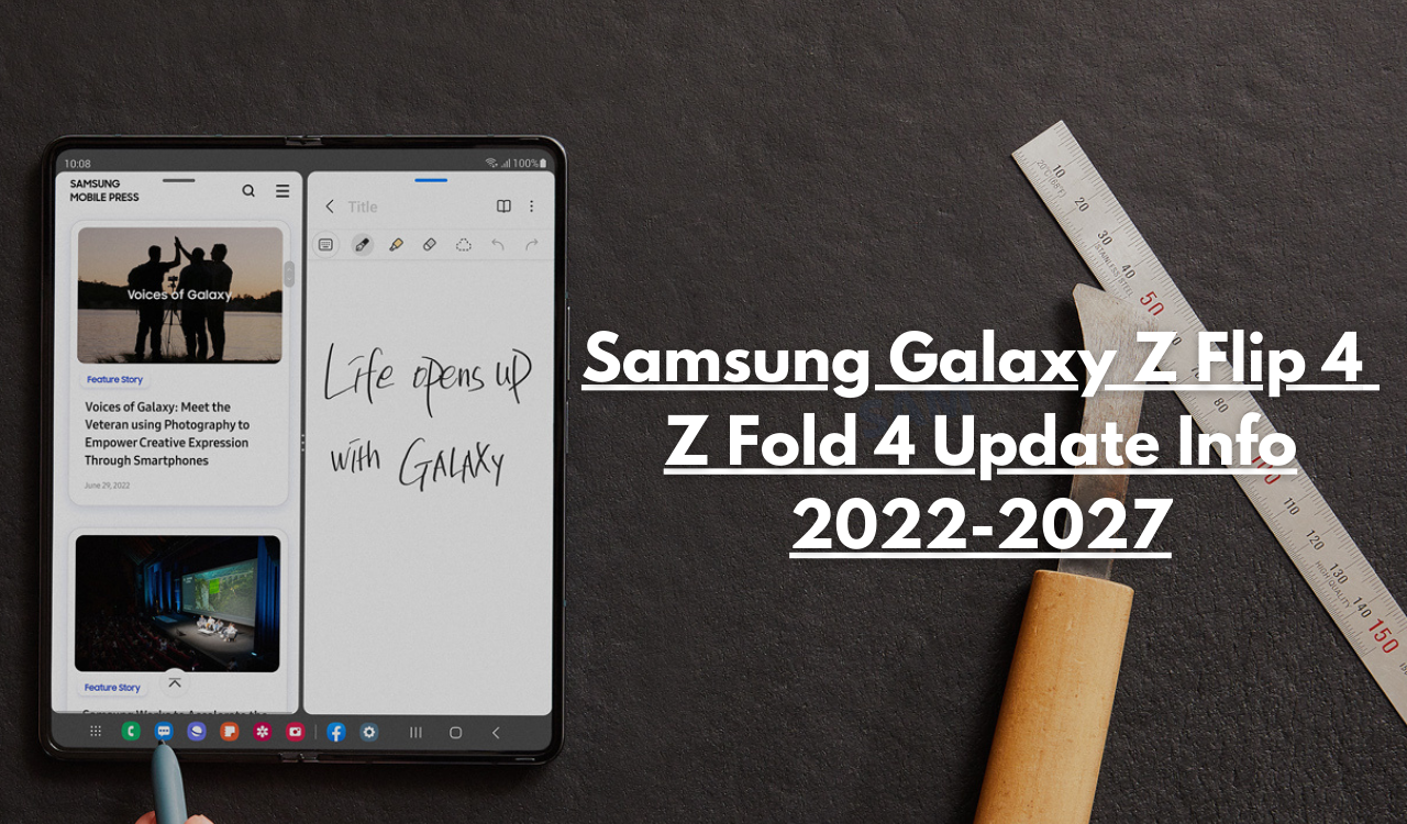 Galaxy Z Flip 4 and Z Fold 4 update info
