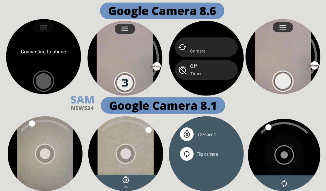Google Camera 8.6 is starting rolling out for Wear OS with Material You redesign