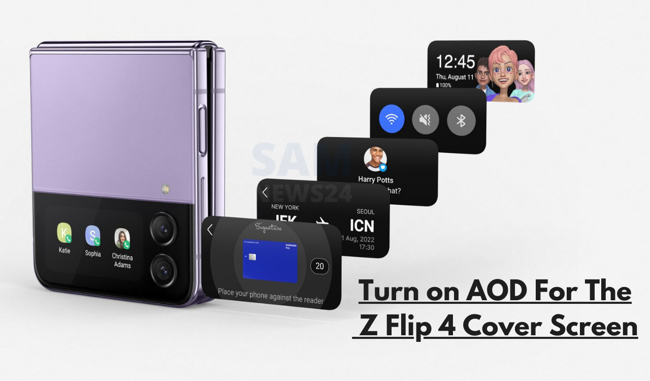 How to turn on Always on display for Z Flip 4