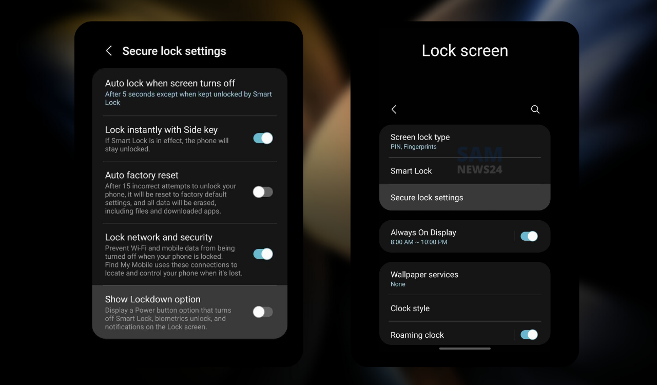 Lockdown Mode on Samsung phones