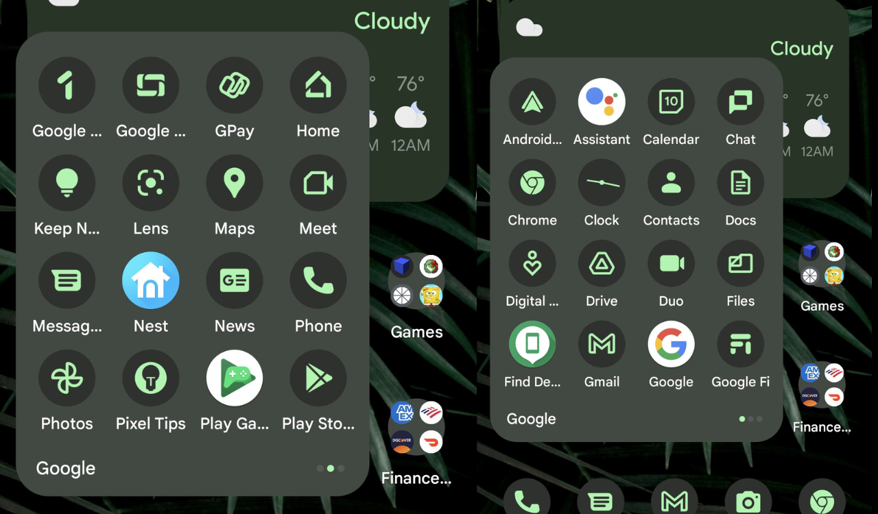 Material You themed icons