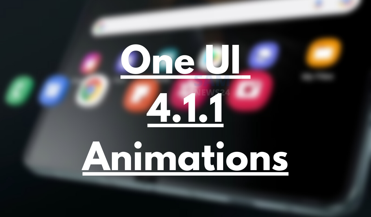 One UI 4.1.1 Animation Video