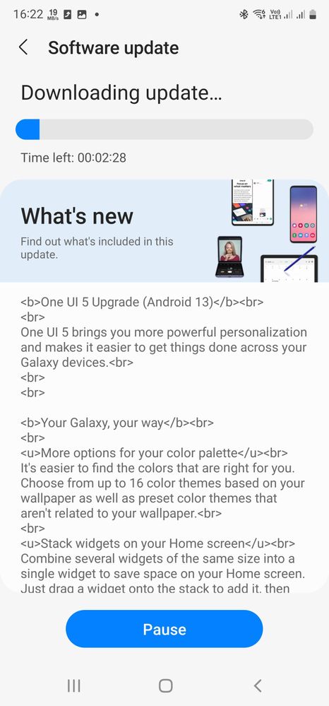 One UI 5 Beta 2 Update Korea