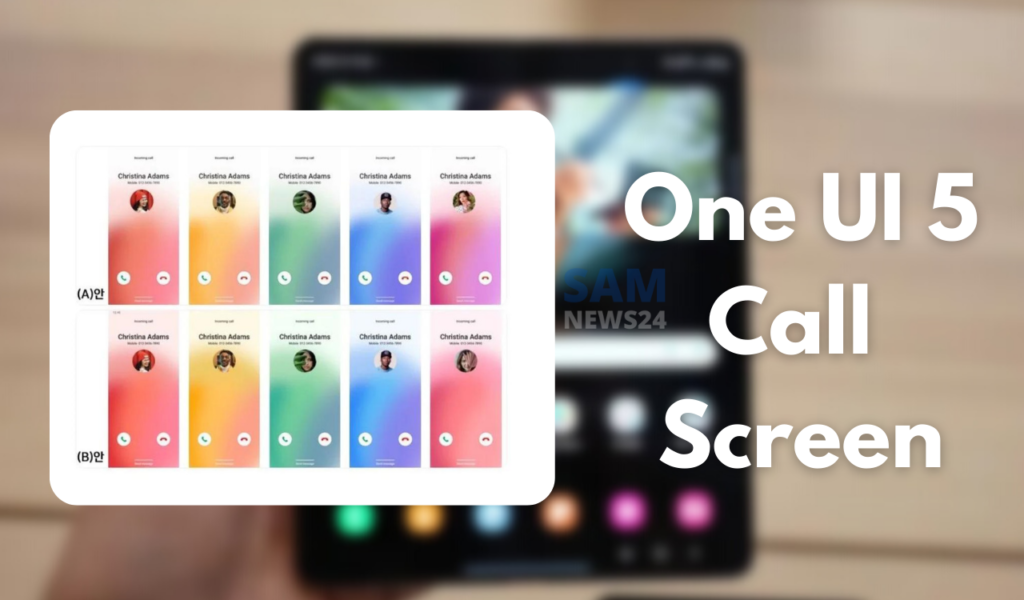 One UI 5 Call Screen