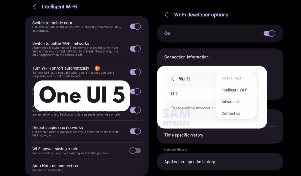 One UI 5 brings Intelligent Wi-Fi