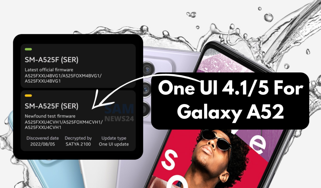 One UI 5 or 4.1 for Galaxy A52