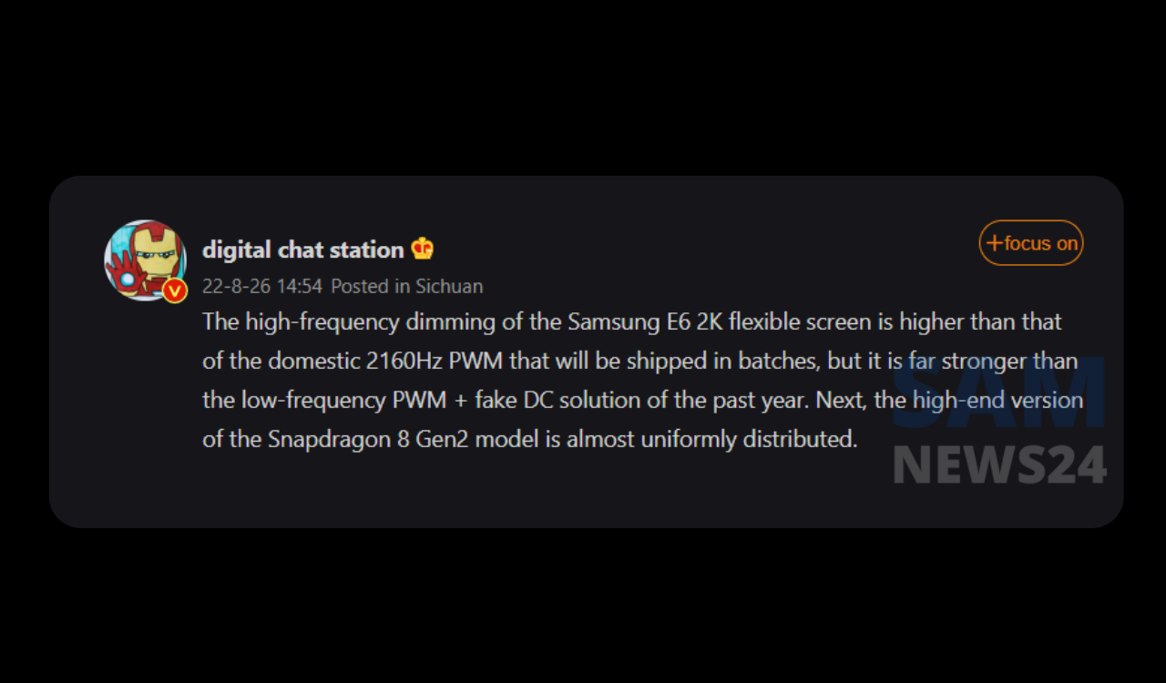 Samsung E6 2K flexible screen