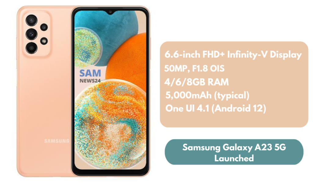 Samsung Galaxy A23 5G Launched