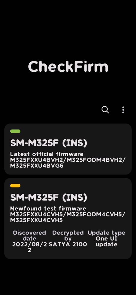 Samsung Galaxy M32 One UI 5 or 4.1.1 testing India
