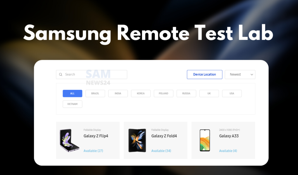 Samsung Remote Test Lab