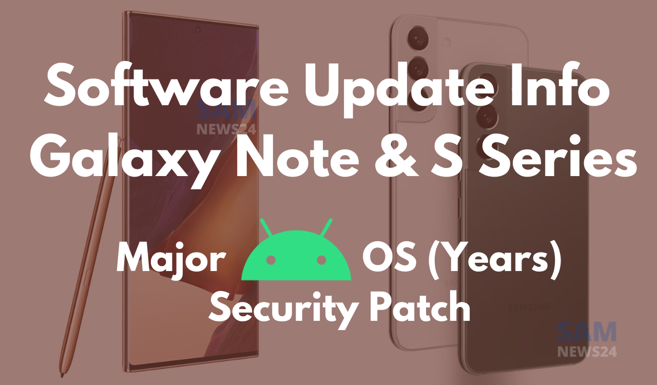 Software update info for Galaxy S and Note phones