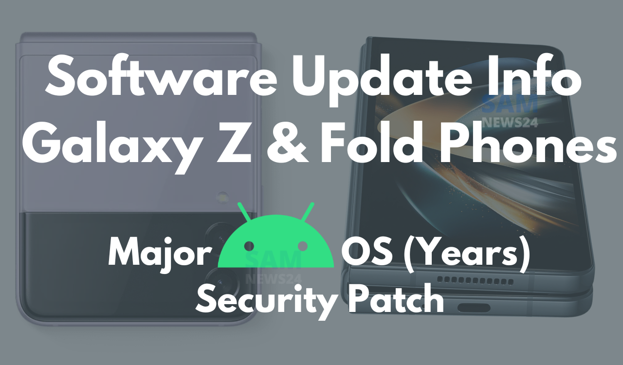 Software update info for Samsung Galaxy Z and Fold Phones