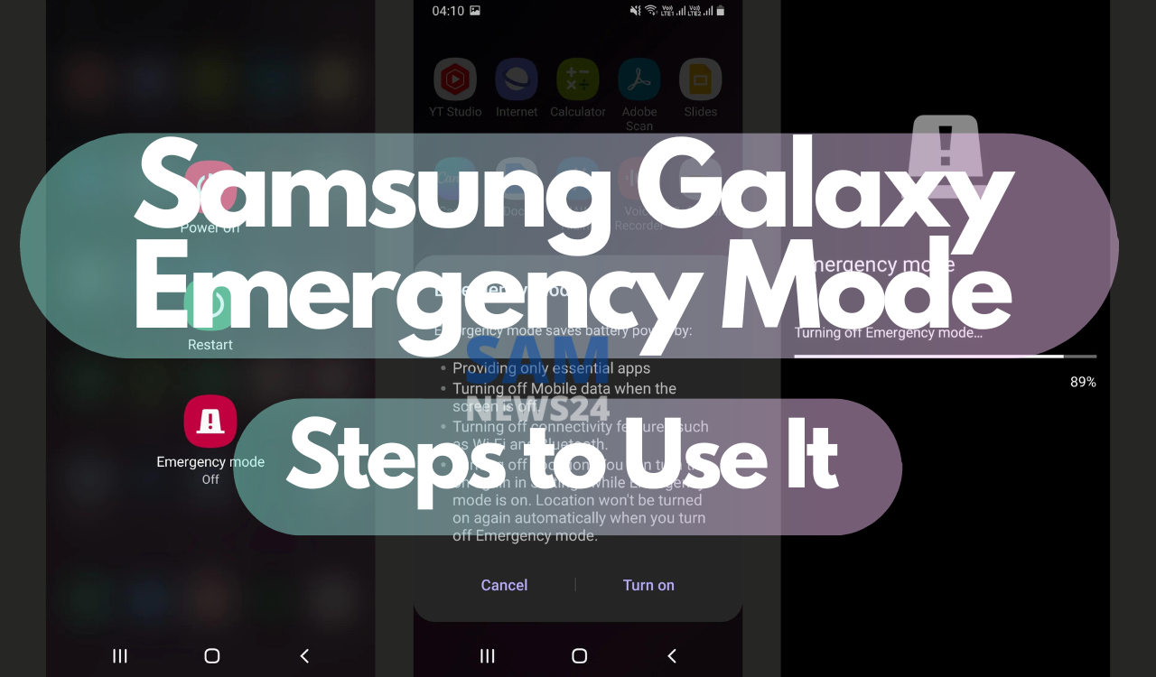 Emergency mode and Steps to Use It