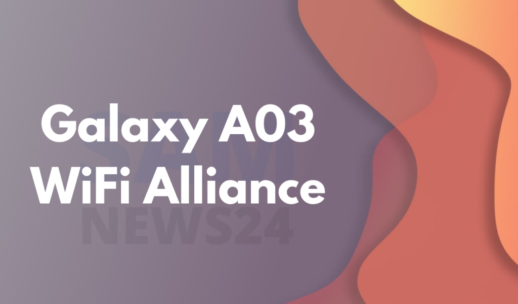 Galaxy A03 SM-A035F WiFi
