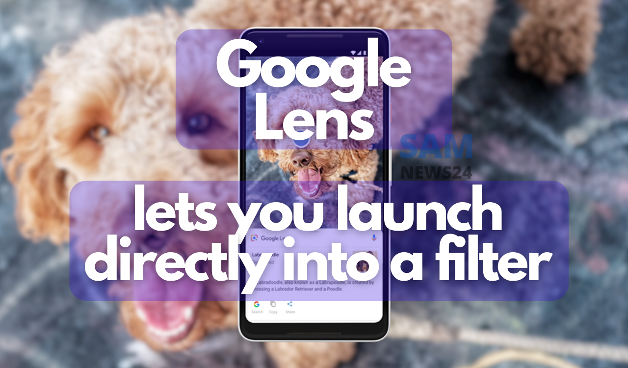 Google Lens lets you launch directly into a filter