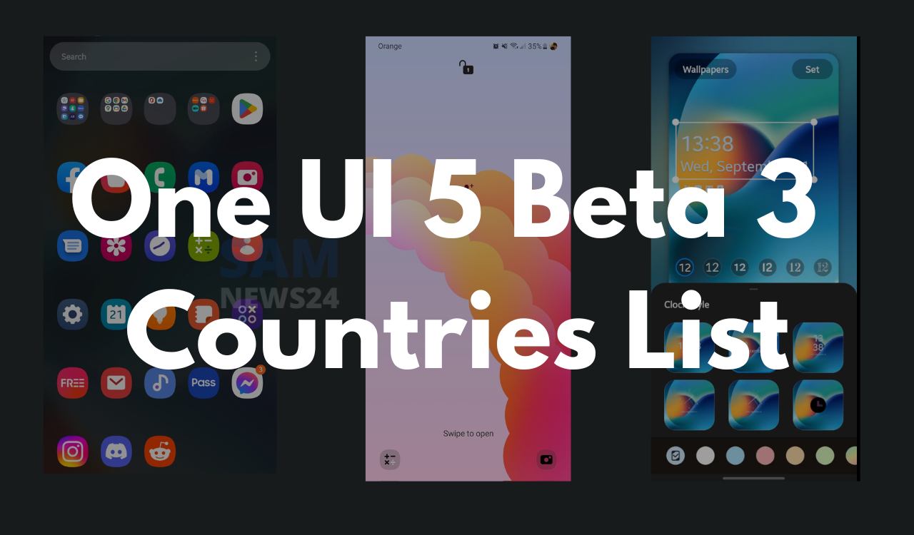 One UI 5 Beta 3 Countries List
