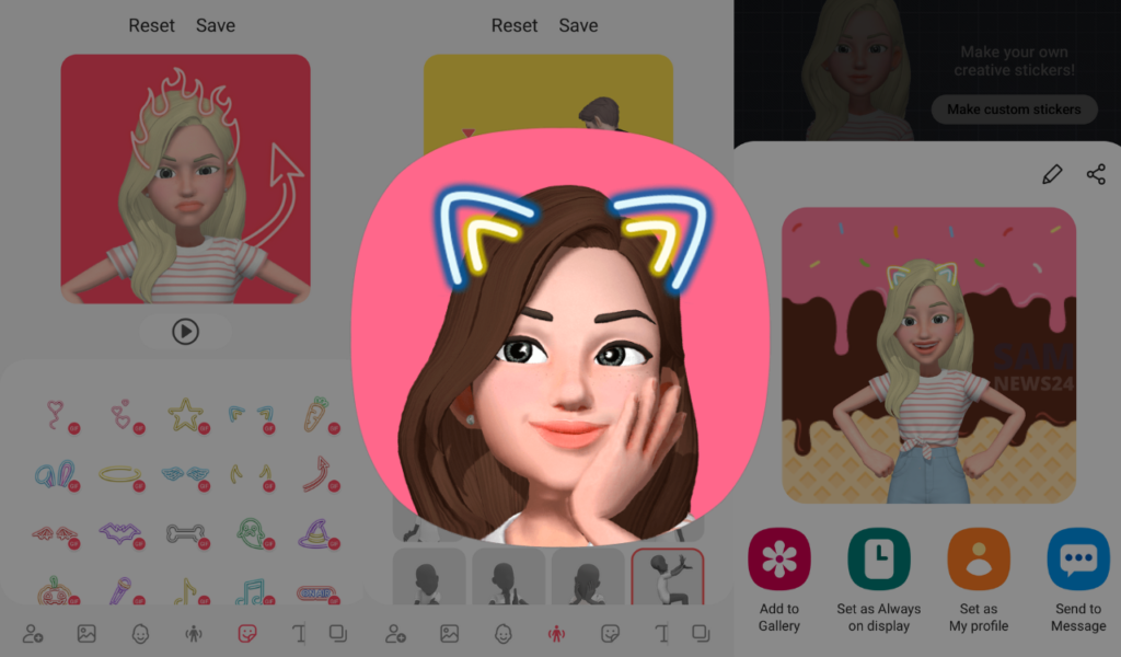Samsung AR Emoji Stickers update