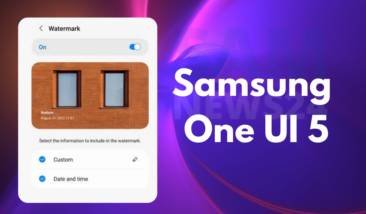 Samsung One UI 5 brings Camera Watermark option