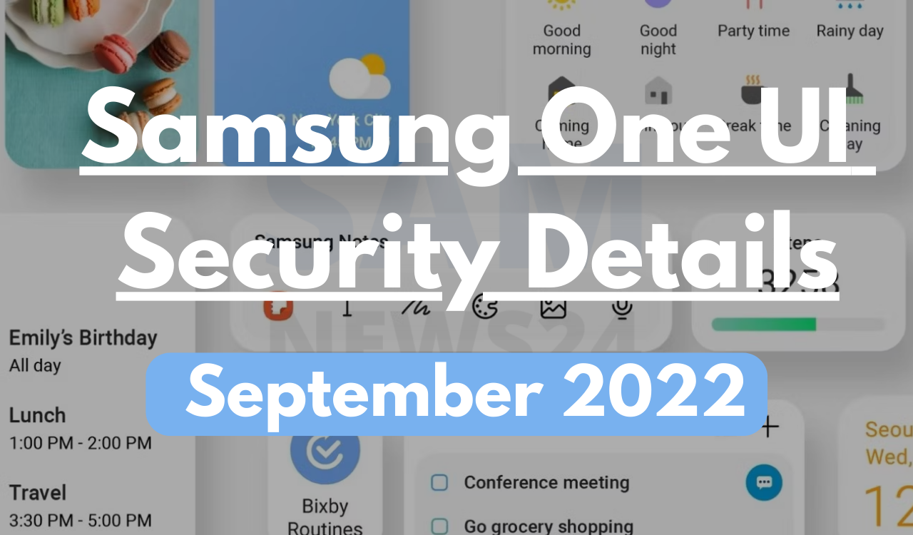 Samsung September 2022 security Details
