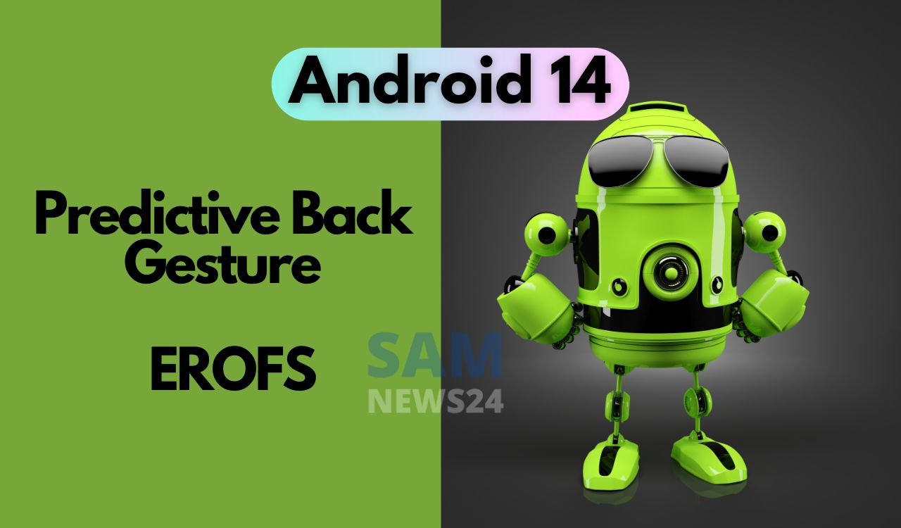 Android 14 Predictive back gesture and Read-only partitions formatted in EROFS