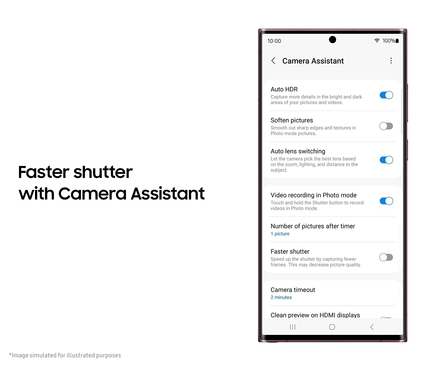 Faster shutter in Camera Assistant
