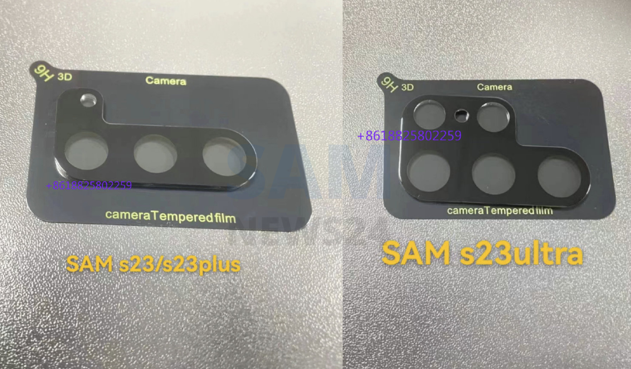 Galaxy S23 and S23 Ultra camera film leaked