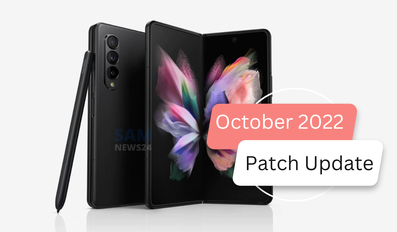 Galaxy Z Fold 3 October 2022 patch update