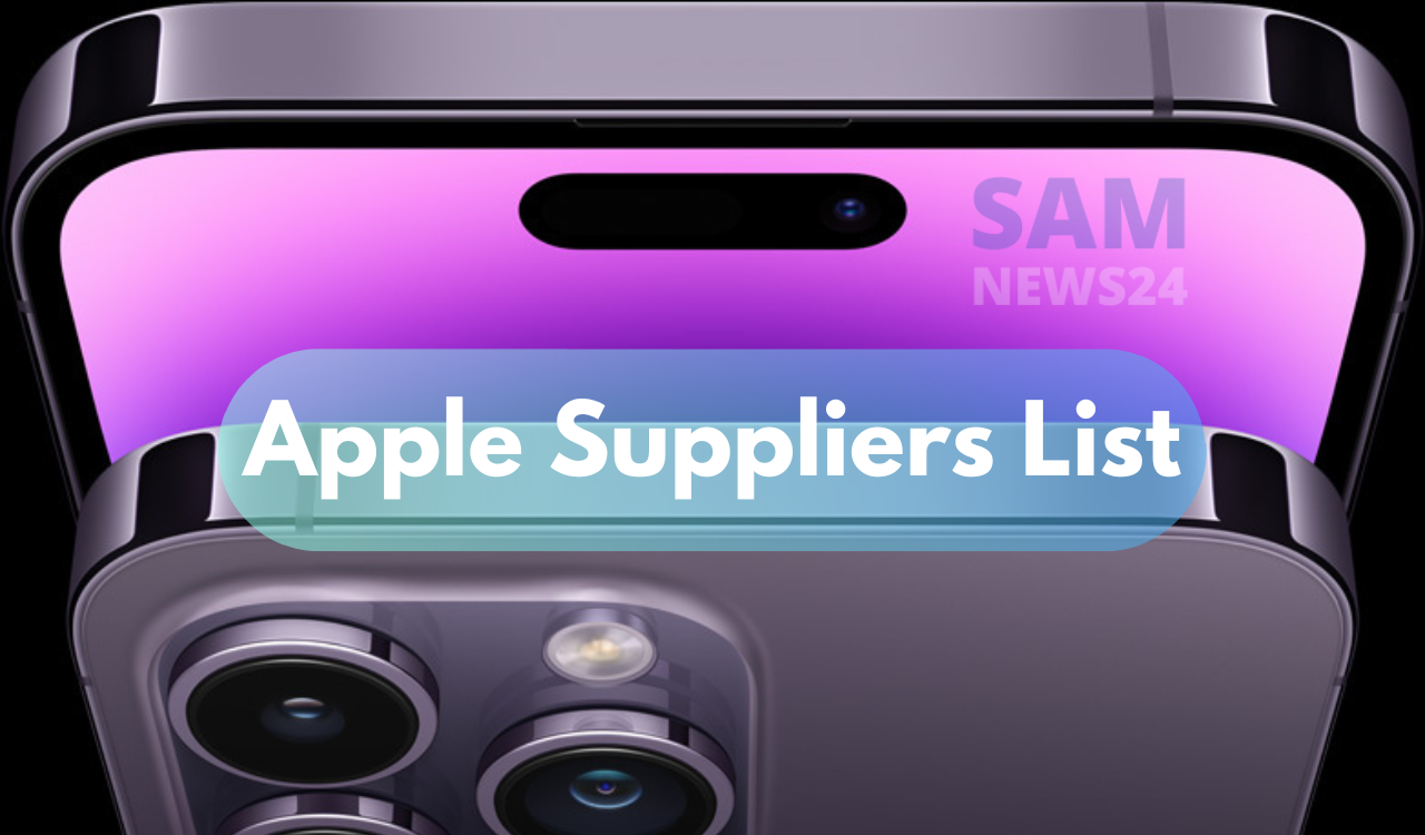 List of Companies that supplies various components to Apple