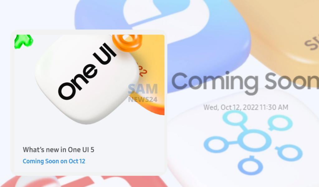 One UI 5 stable release October 12, 2022