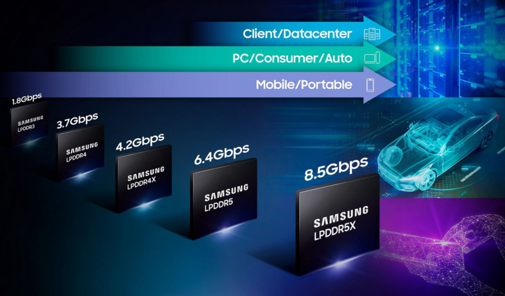 Samsung 8.5Gbps LPDDR5X DRAM