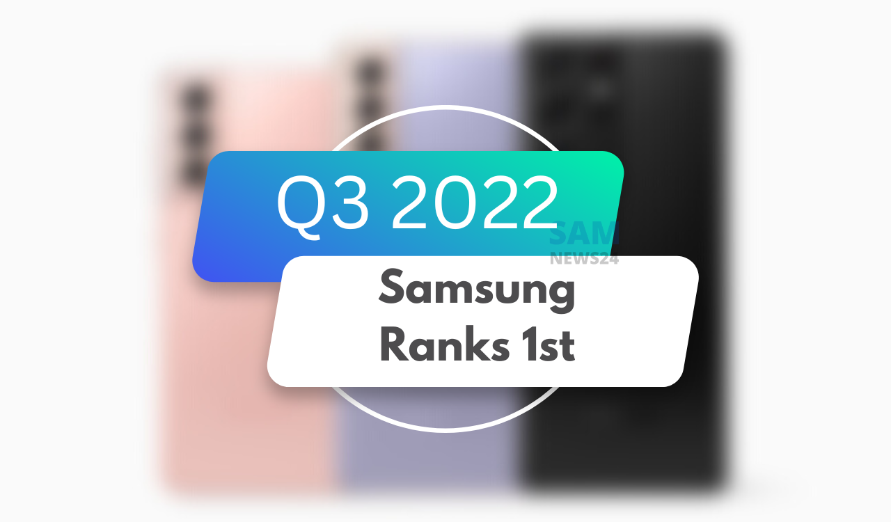 Samsung ranks first in Q3 2022 share