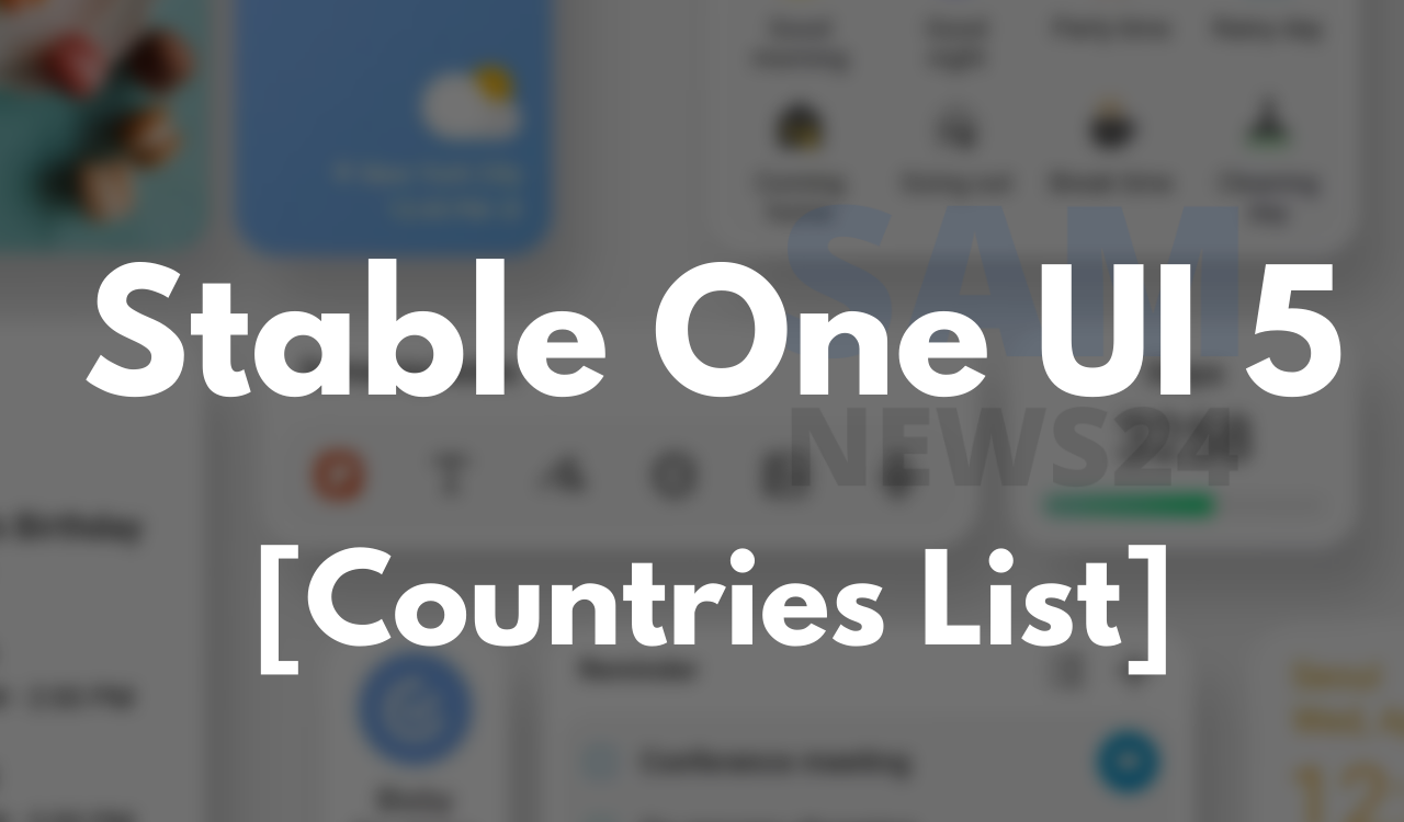 Stable One UI 5 countries list