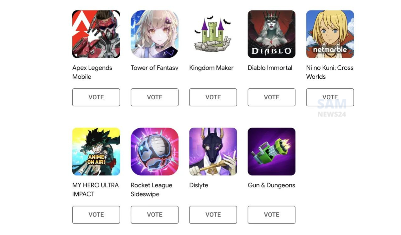 Best new Android App and game voting starts