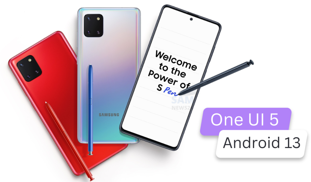 Galaxy A72 and Note 10 Lite One UI 5 testing