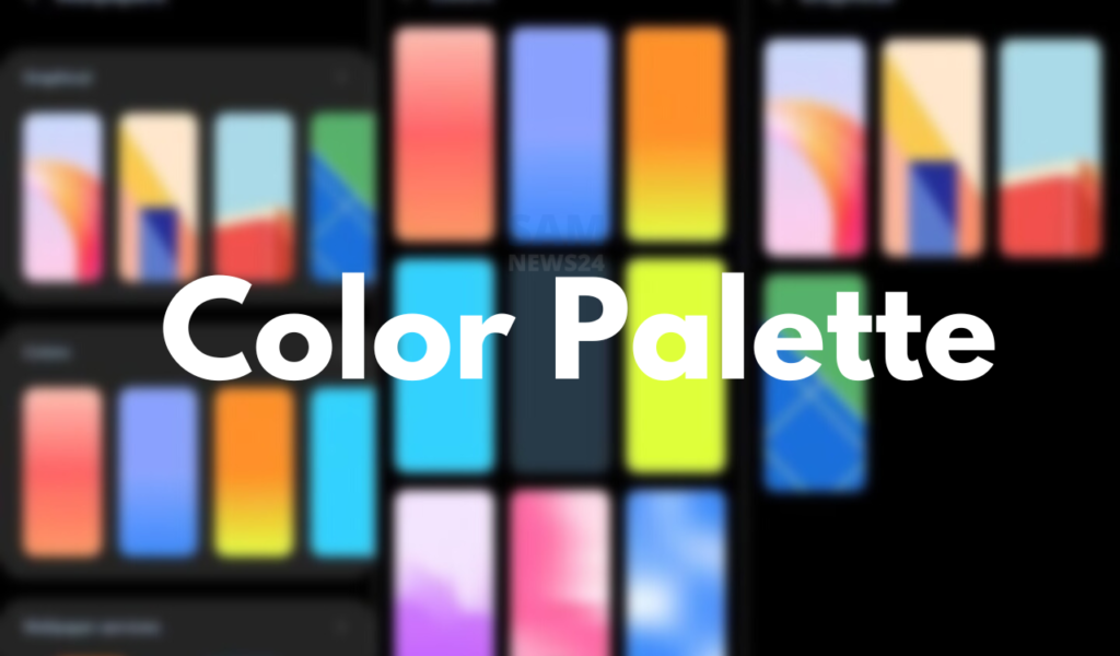 How to change Color Palette on Samsung Tab
