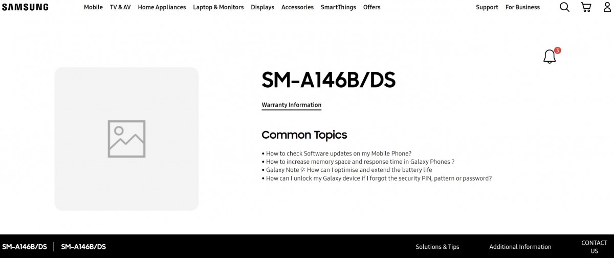 Samsung Galaxy A14 5G Page