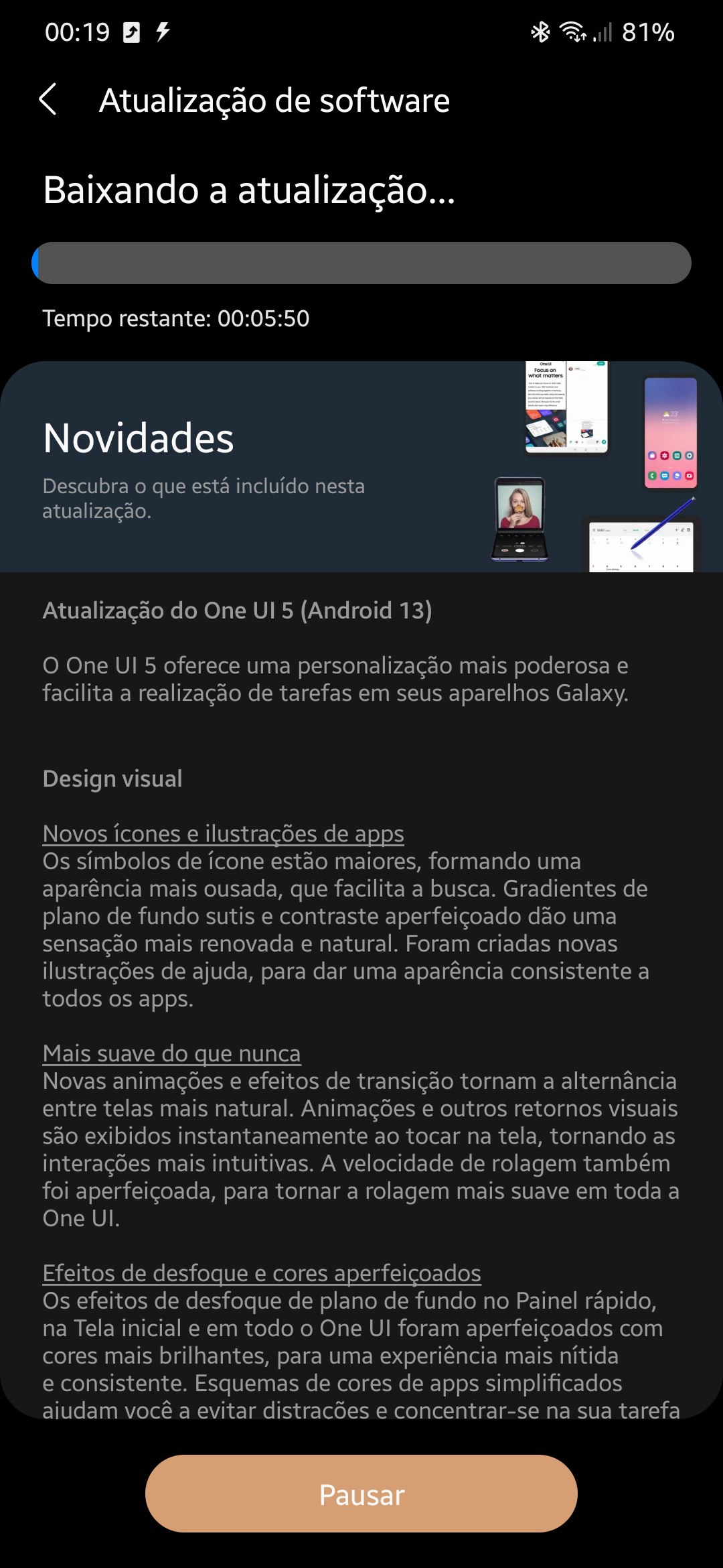 Stable One UI 5 Galaxy S22 Plus Brazil