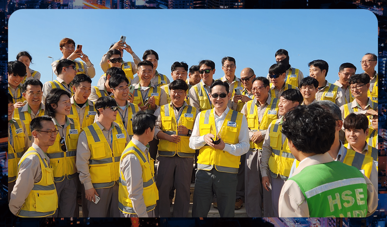 Chairman Lee Jae-Yong's visitation to the construction site of the Barakah nuclear power plant in UAE (1)