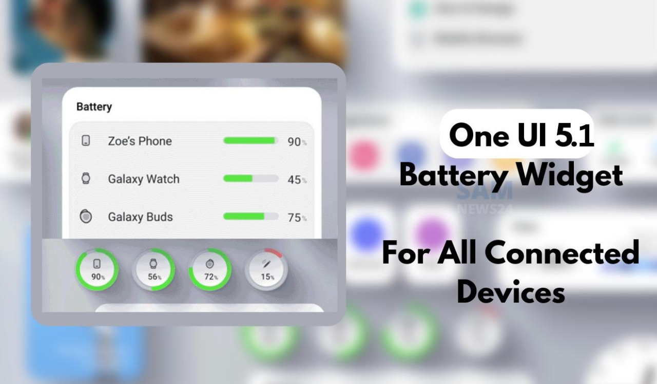 Battery widget One UI 5.1