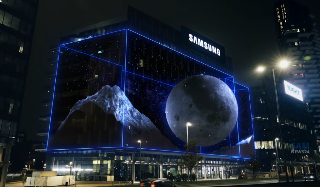 Galaxy S23 virtual 3D mapping projection