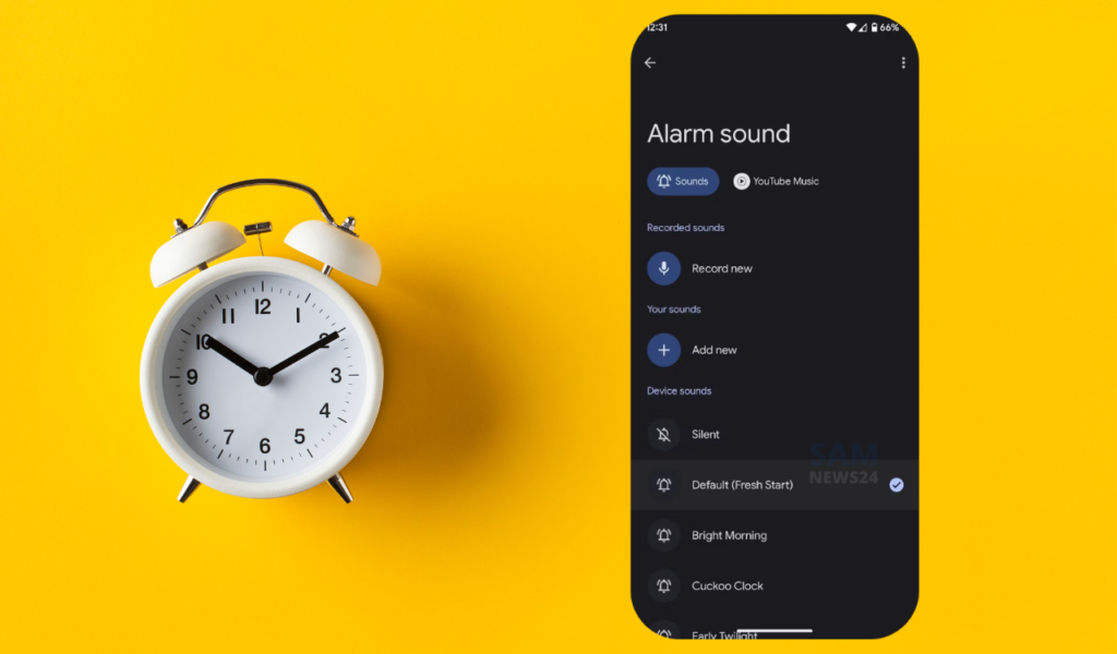 Google Clock app now allow you to record your own alarm